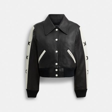 Coach Star Varsity Jacket - Preorder — Black