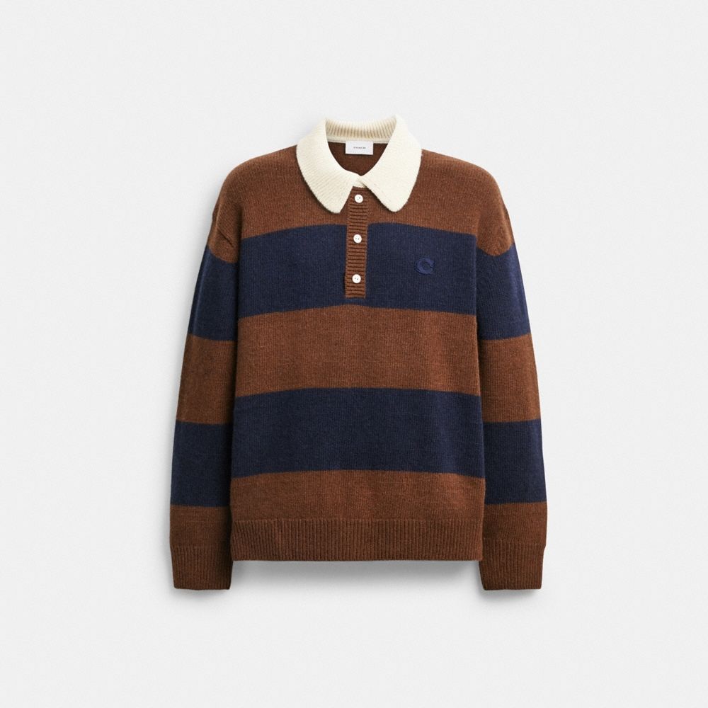 Coach Knit Rugby Polo Sweater - Preorder
