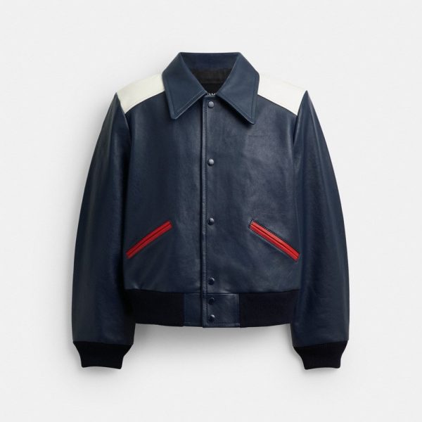 Coach Leather Varsity Jacket - Preorder