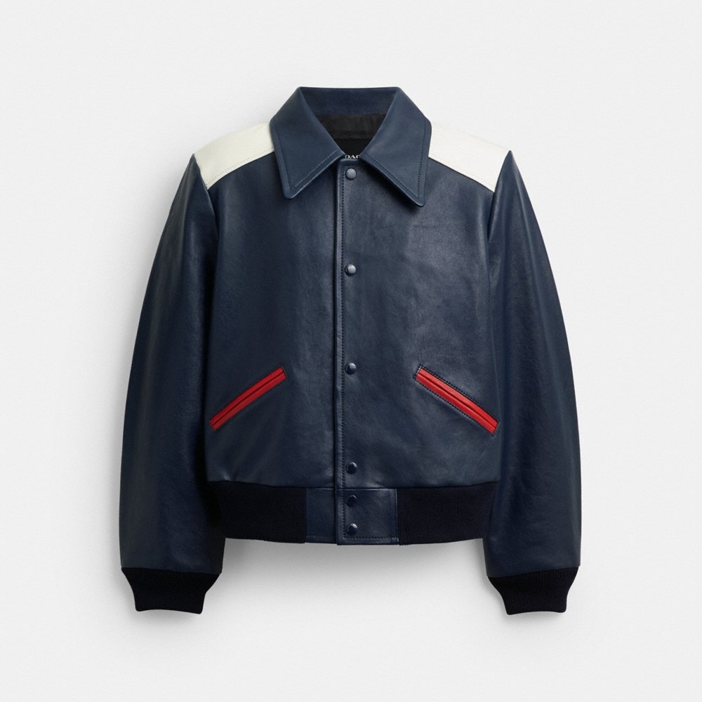 Coach Leather Varsity Jacket - Preorder