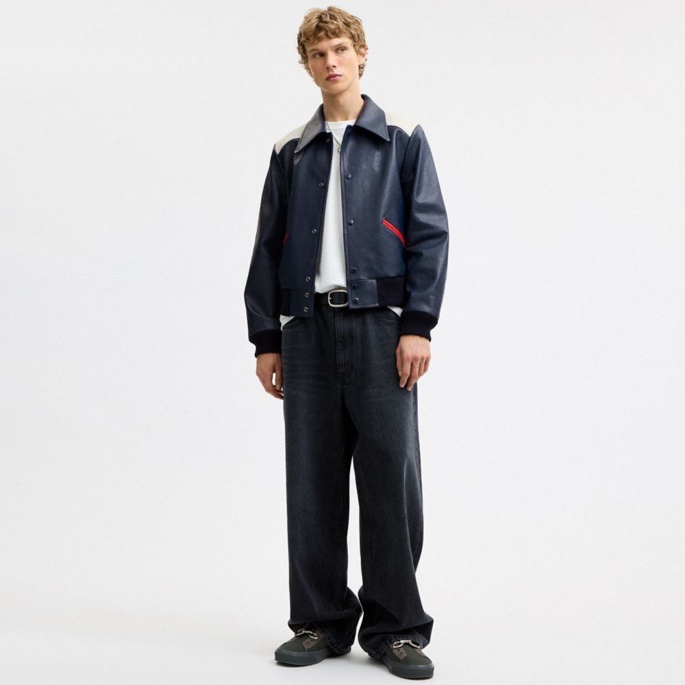 Coach Leather Varsity Jacket - Preorder