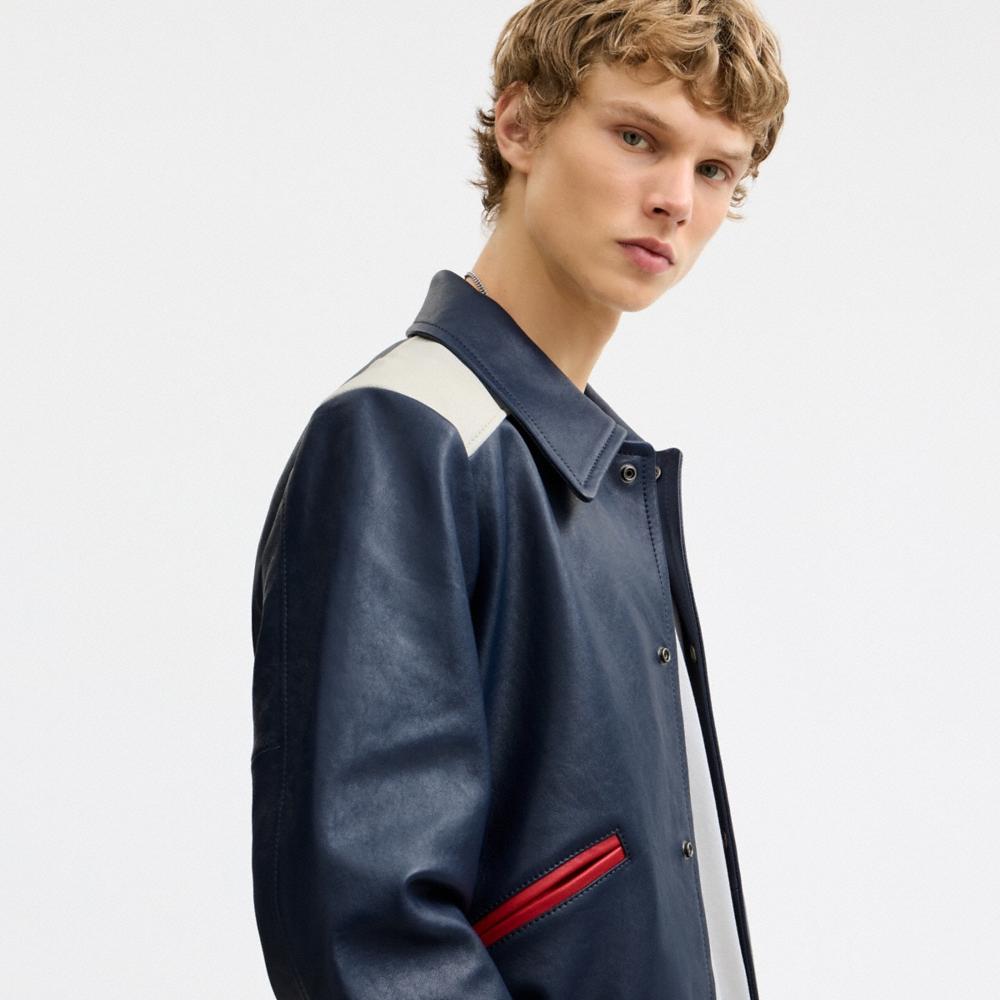 Coach Leather Varsity Jacket - Preorder