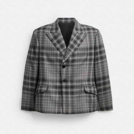 Coach Yarn Dye Blazer - Preorder — Black