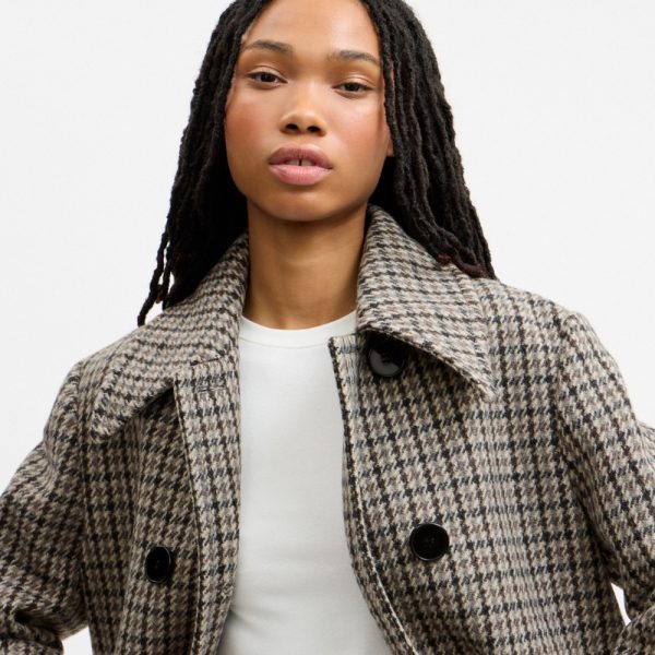 Coach Houndstooth Wool Coat - Preorder