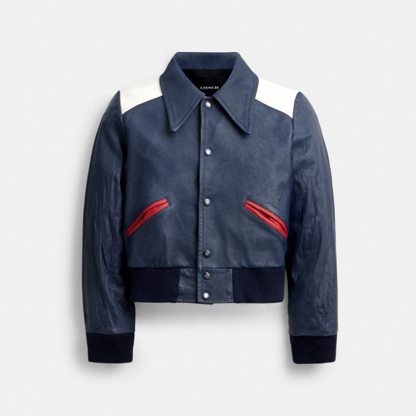 Coach Leather Varsity Jacket - Preorder
