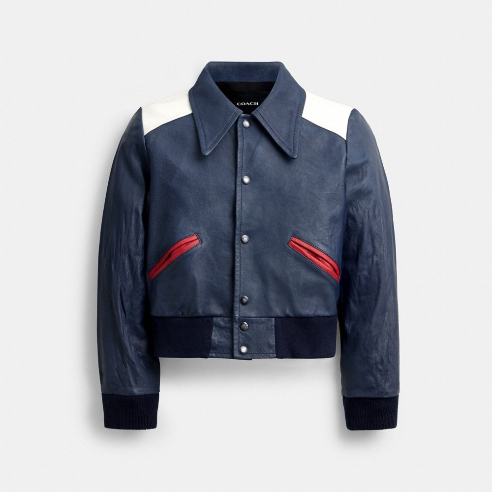 Coach Leather Varsity Jacket - Preorder