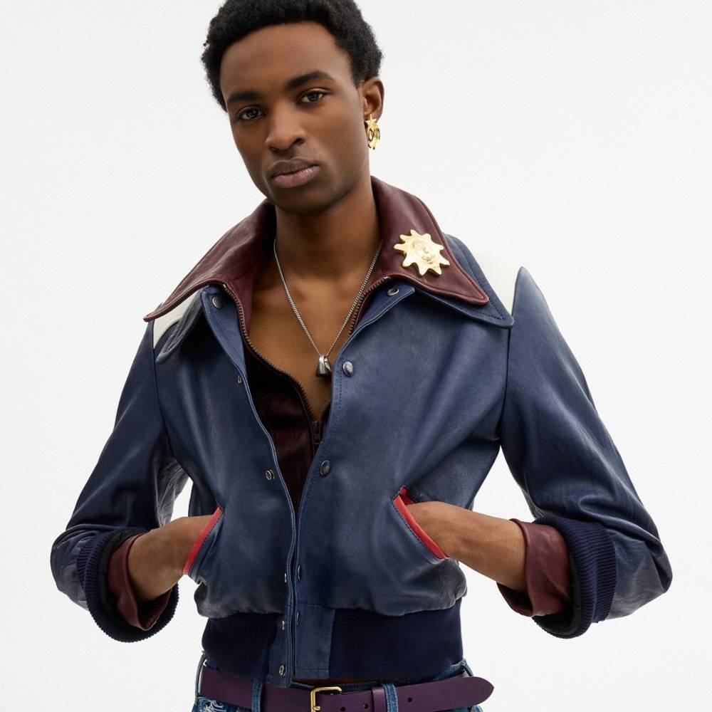Coach Leather Varsity Jacket - Preorder