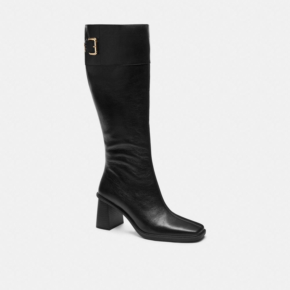 Coach Outlet Extended Calf Heeled Buckle Boot - Preorder