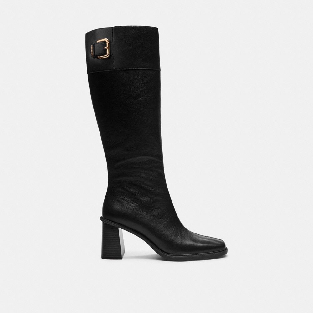 Coach Outlet Extended Calf Heeled Buckle Boot - Preorder