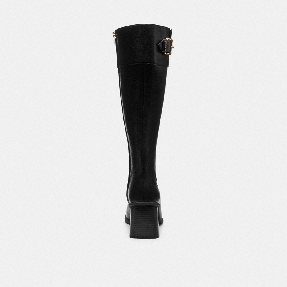 Coach Outlet Extended Calf Heeled Buckle Boot - Preorder