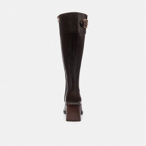 Coach Outlet Extended Calf Heeled Buckle Boot - Preorder