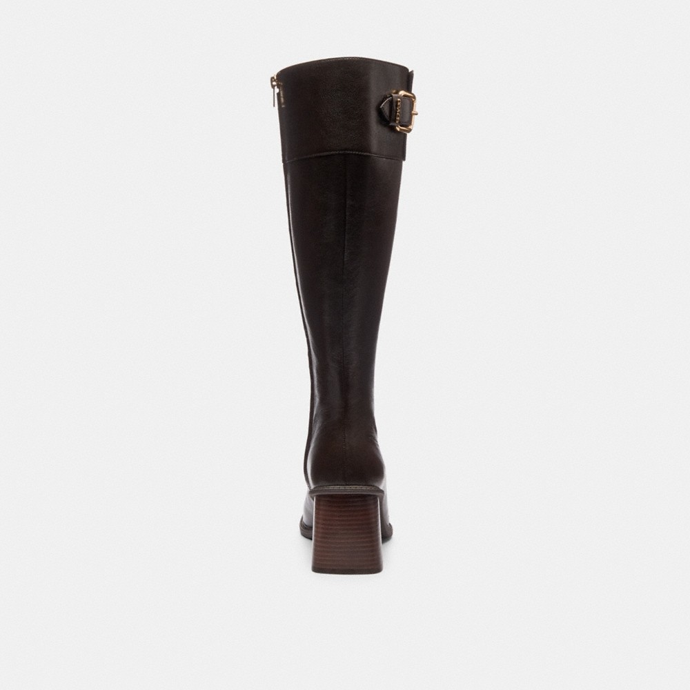Coach Outlet Extended Calf Heeled Buckle Boot - Preorder