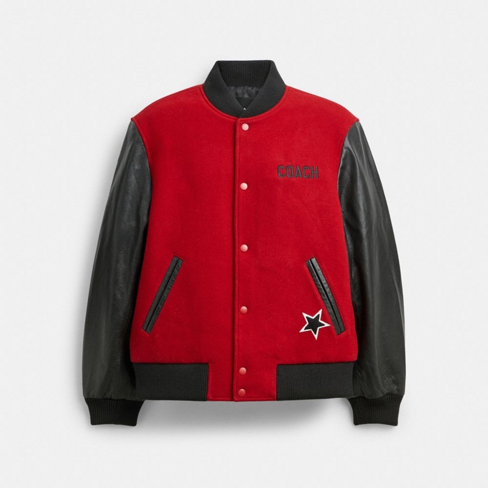 Coach Wool Leather Varsity Jacket - Preorder