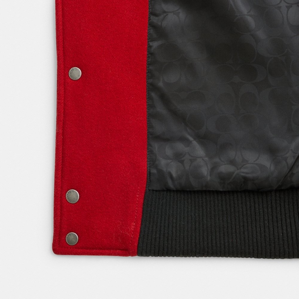 Coach Wool Leather Varsity Jacket - Preorder