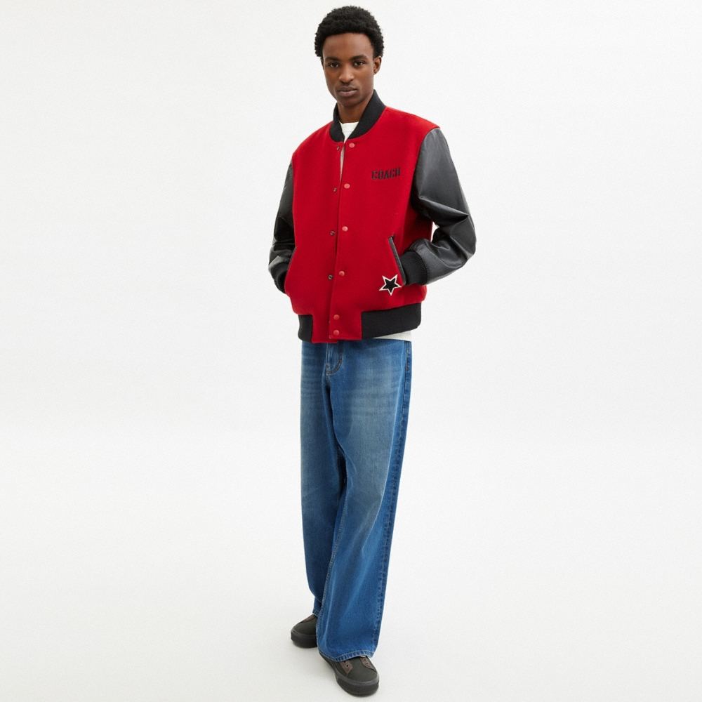 Coach Wool Leather Varsity Jacket - Preorder