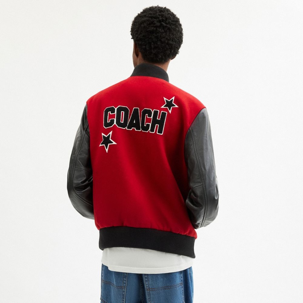 Coach Wool Leather Varsity Jacket - Preorder