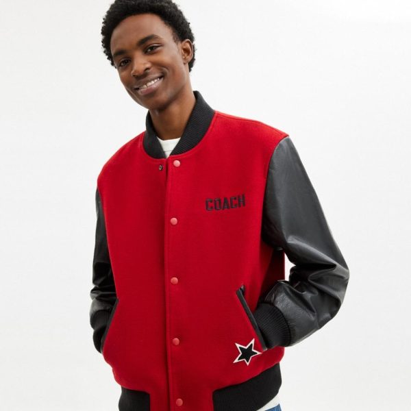 Coach Wool Leather Varsity Jacket - Preorder