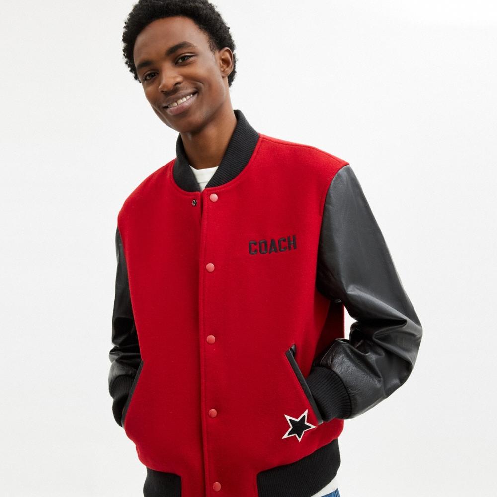 Coach Wool Leather Varsity Jacket - Preorder