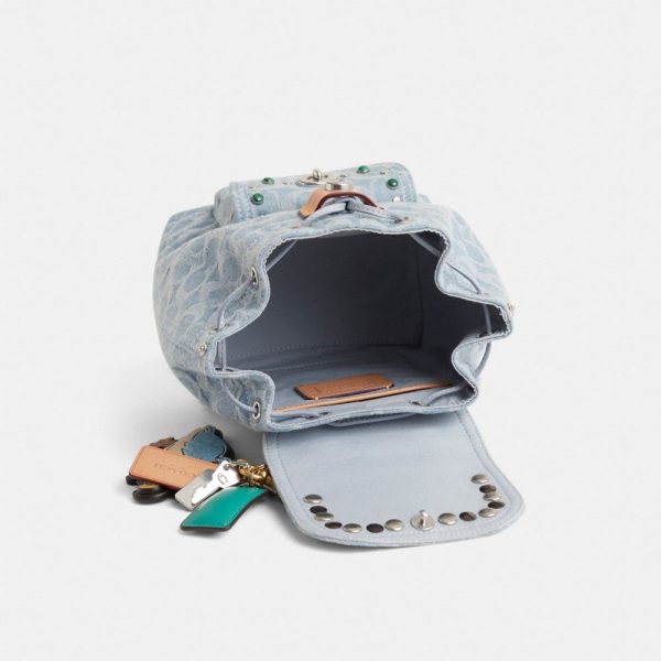 Coach Custom Riya Backpack 21 In Signature Denim - Preorder