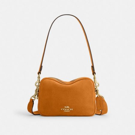 Coach Outlet Mini Carey Crossbody Bag - Preorder — Brass/Marigold