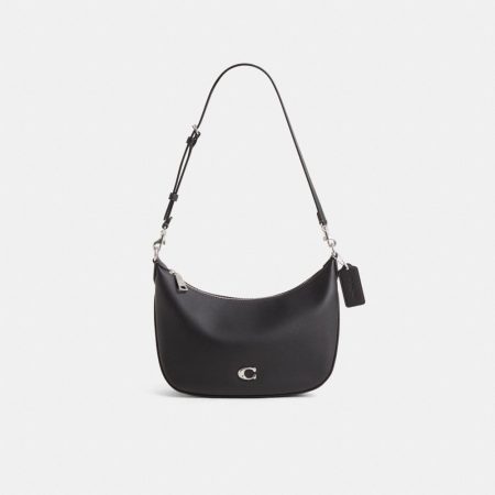 Coach Restored Sculpted Signature Shoulder Bag - Preorder — Silver/Black