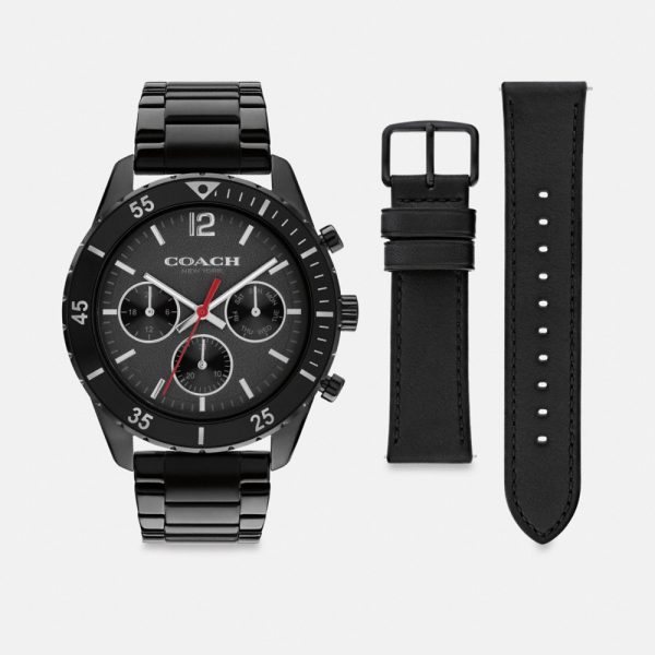 Coach Outlet Cole Chronograph Watch Gift Set, 44MM - Preorder