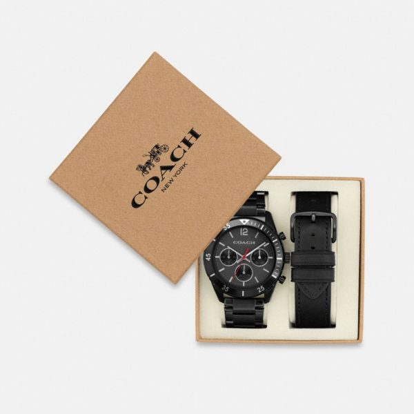Coach Outlet Cole Chronograph Watch Gift Set, 44MM - Preorder