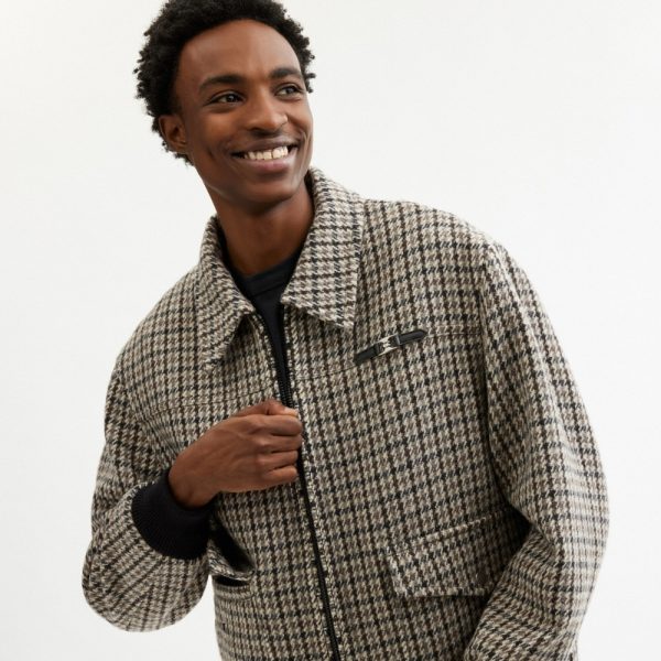Coach Houndstooth Short Wool Coat - Preorder
