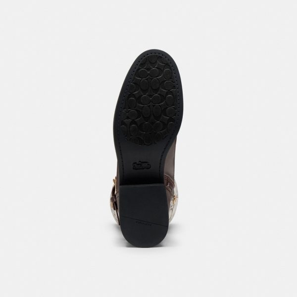 Coach Outlet Extended Calf Riding Boot In Signature Jacquard - Preorder