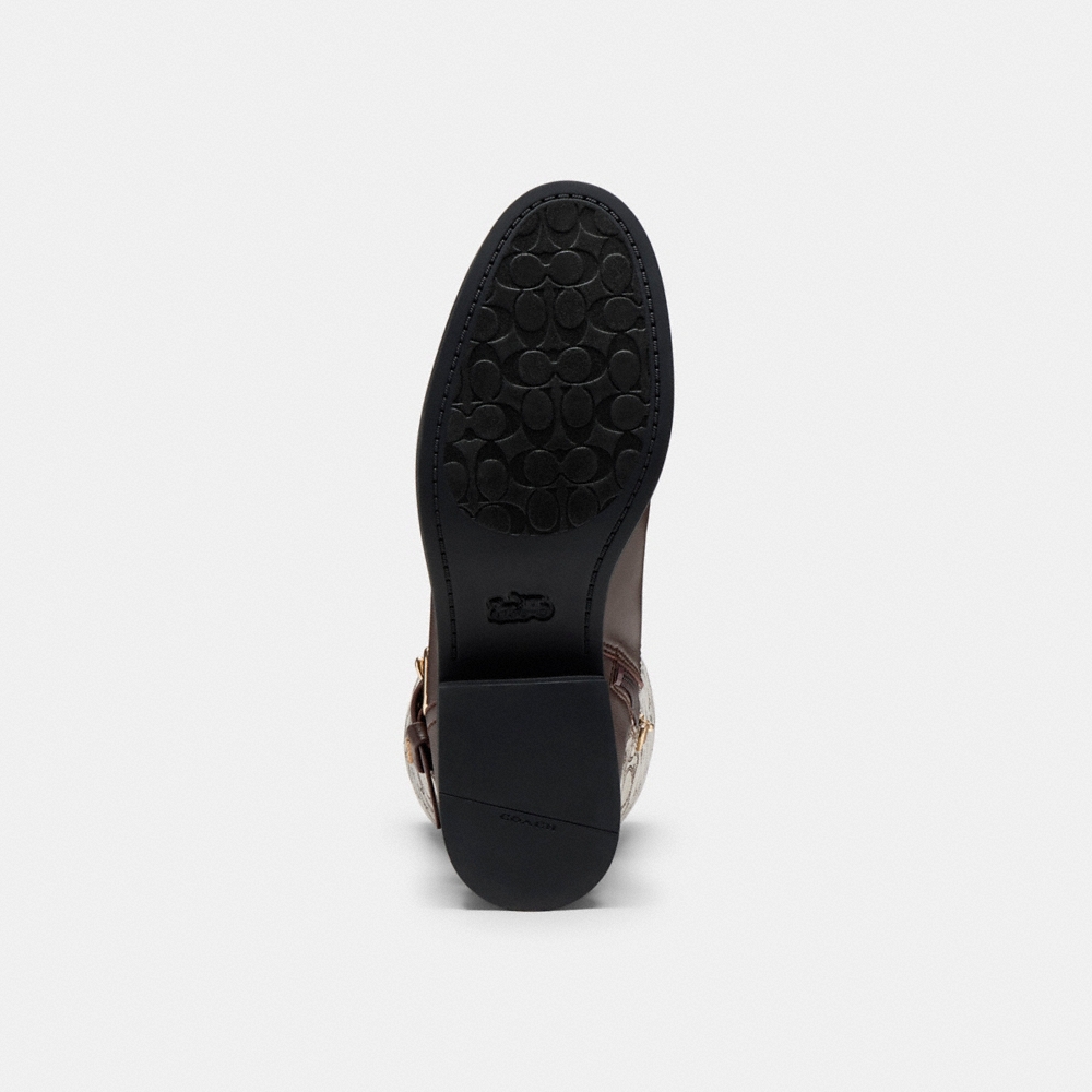 Coach Outlet Riding Boot In Signature Jacquard - Preorder
