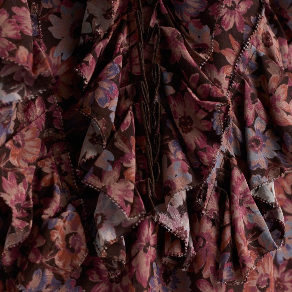 Coach Restored Short Glam Rock Prairie Dress With Ruffles - Preorder