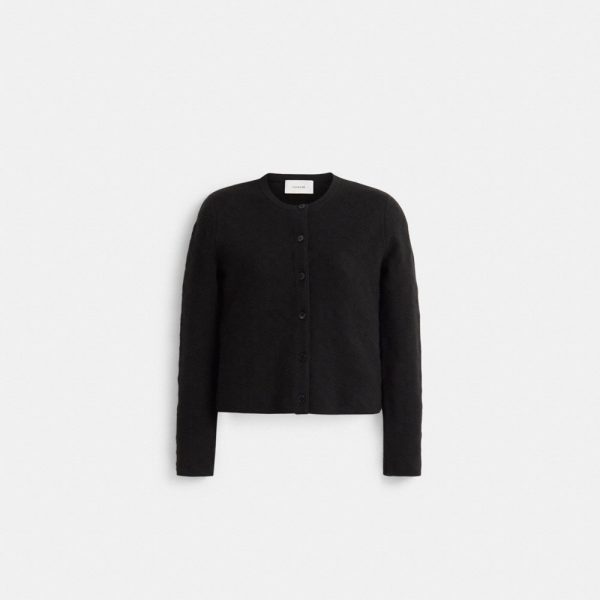 Coach Restored Signature Knit Cropped Cardigan - Preorder