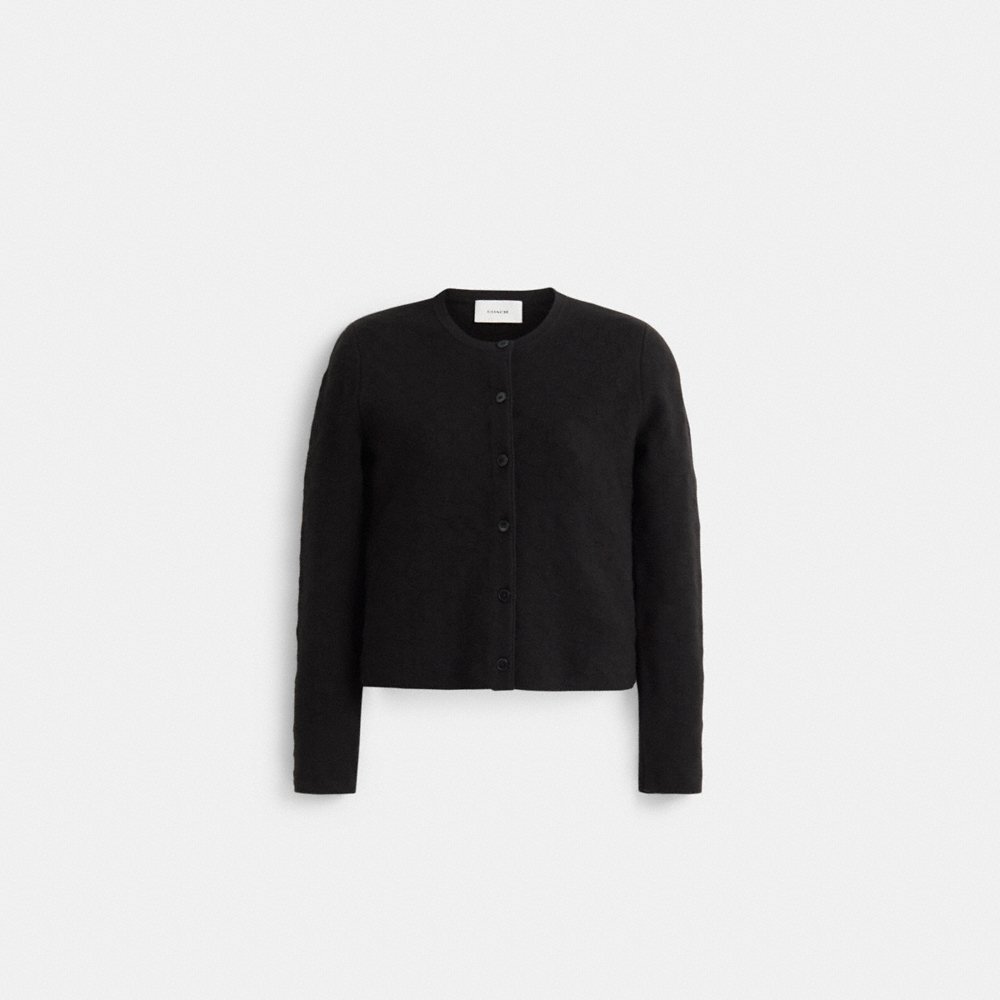 Coach Restored Signature Knit Cropped Cardigan - Preorder