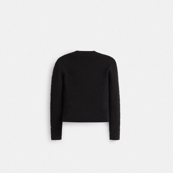 Coach Restored Signature Knit Cropped Cardigan - Preorder