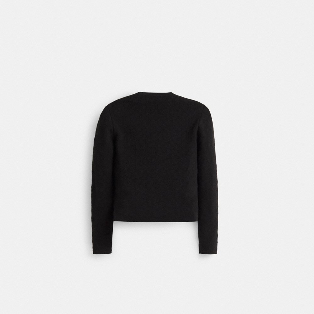 Coach Restored Signature Knit Cropped Cardigan - Preorder