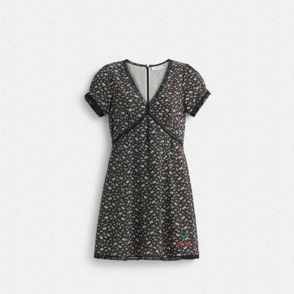 Coach Restored Floral V-Neck Dress - Preorder