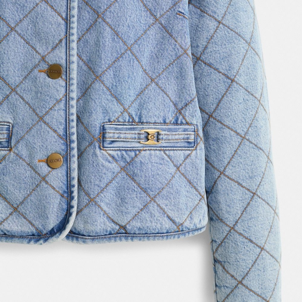 Coach Restored Heritage C Quilted Denim Jacket - Preorder - Image 3