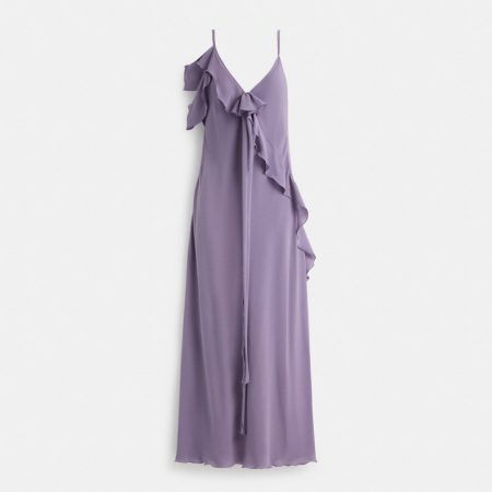Coach Restored Spaghetti Strap Bias Dress - Preorder — Purple