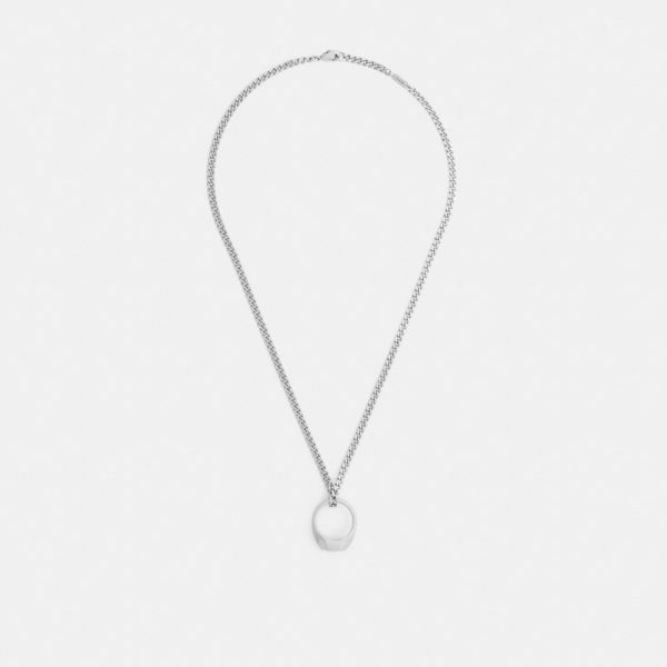 Coach Signet Ring Pendant Necklace - Preorder