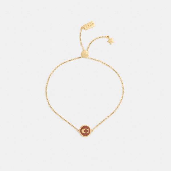 Coach Outlet Signature Enamel Coin Slider Bracelet - Preorder
