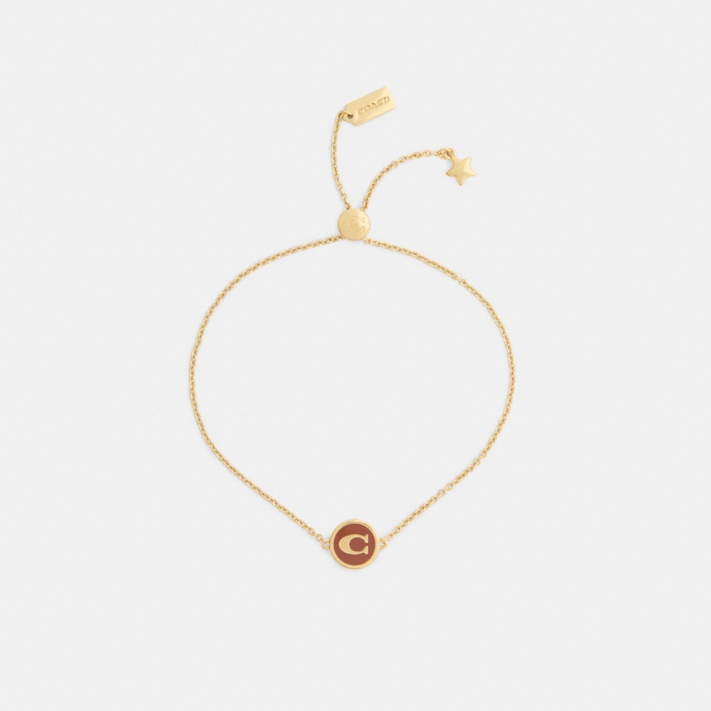 Coach Outlet Signature Enamel Coin Slider Bracelet - Preorder