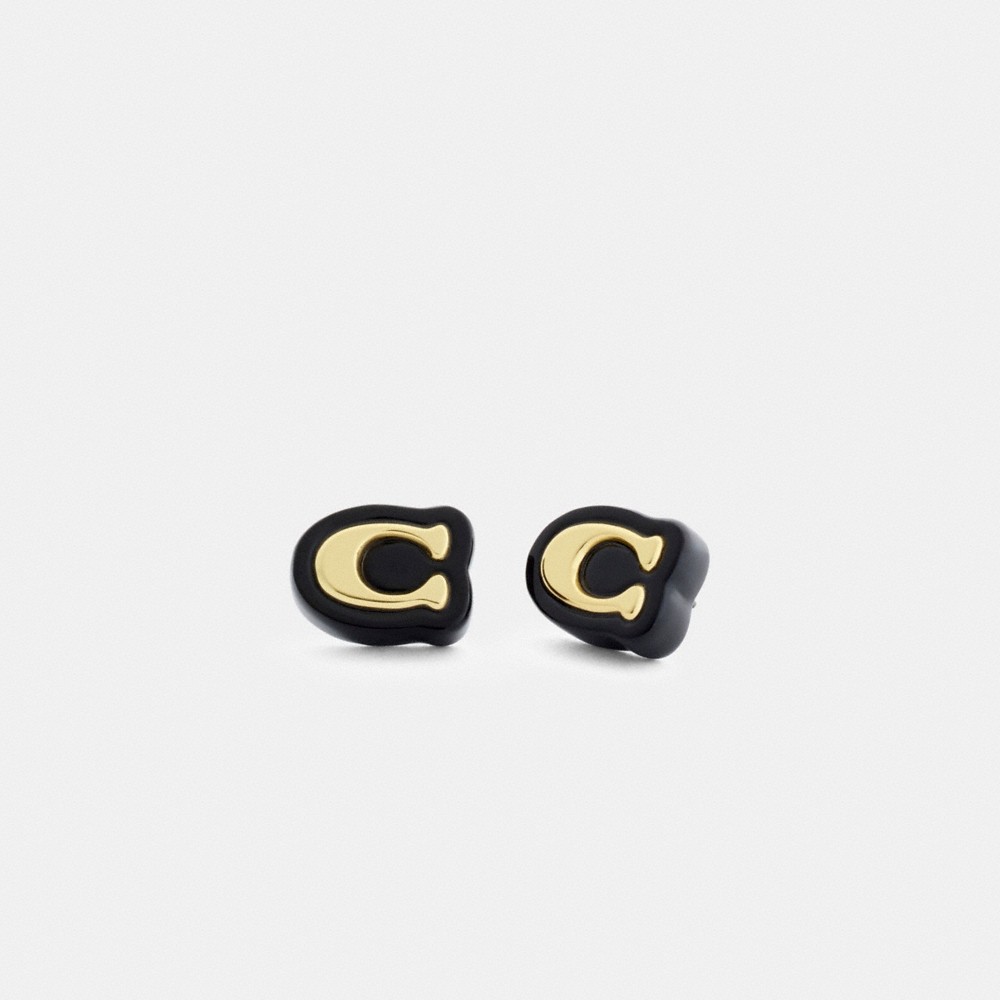 Coach Outlet Signature Resin Stud Earrings - Preorder