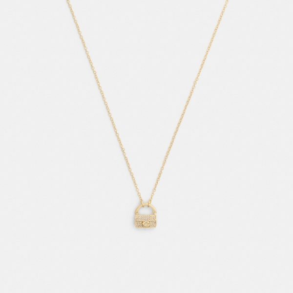 Coach Outlet Pavé Tabby Pendant Necklace - Preorder