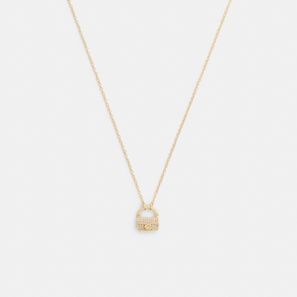 Coach Outlet Pavé Tabby Pendant Necklace - Preorder