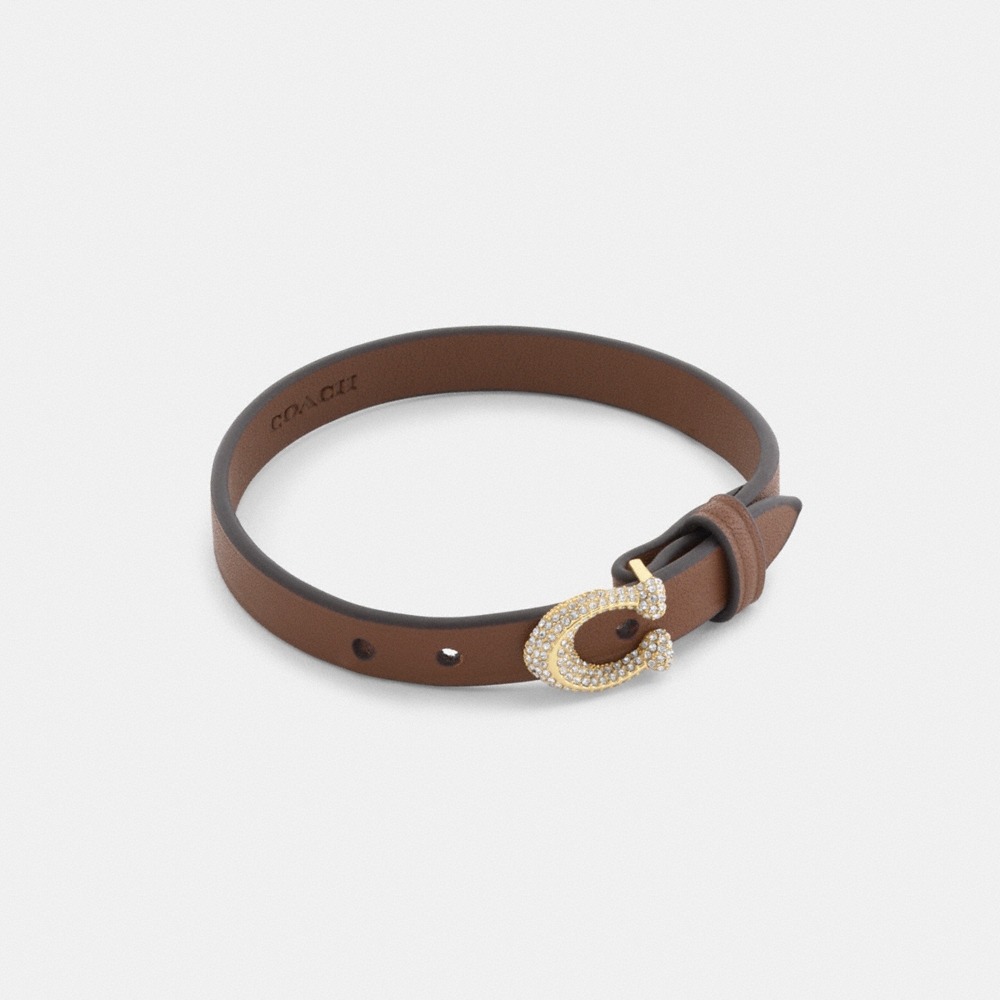 Coach Signature Pavé Leather Bracelet - Preorder