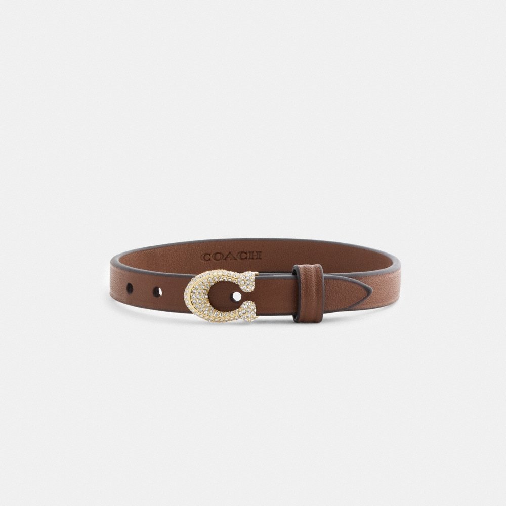 Coach Signature Pavé Leather Bracelet - Preorder