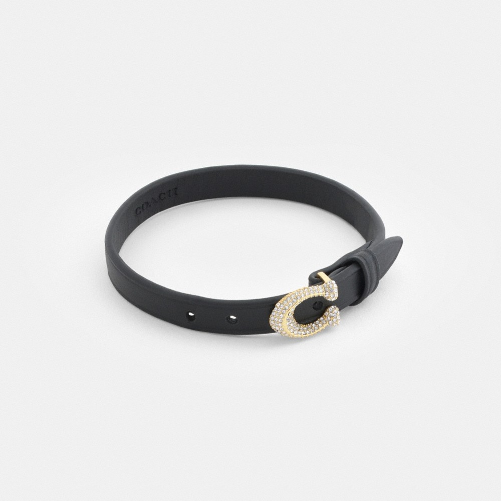 Coach Signature Pavé Leather Bracelet - Preorder