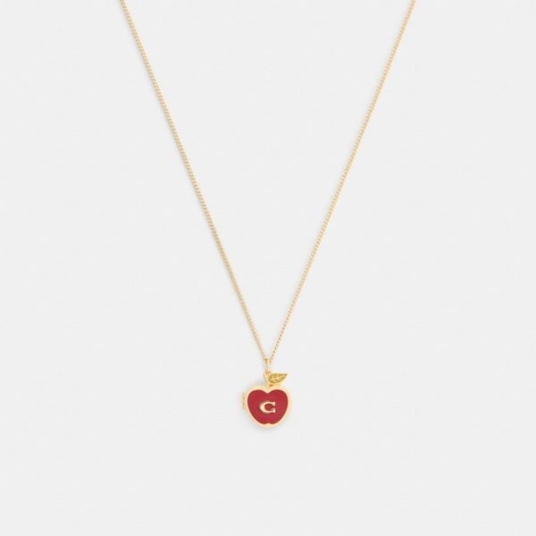 Coach Outlet Signature Apple Pendant Necklace - Preorder