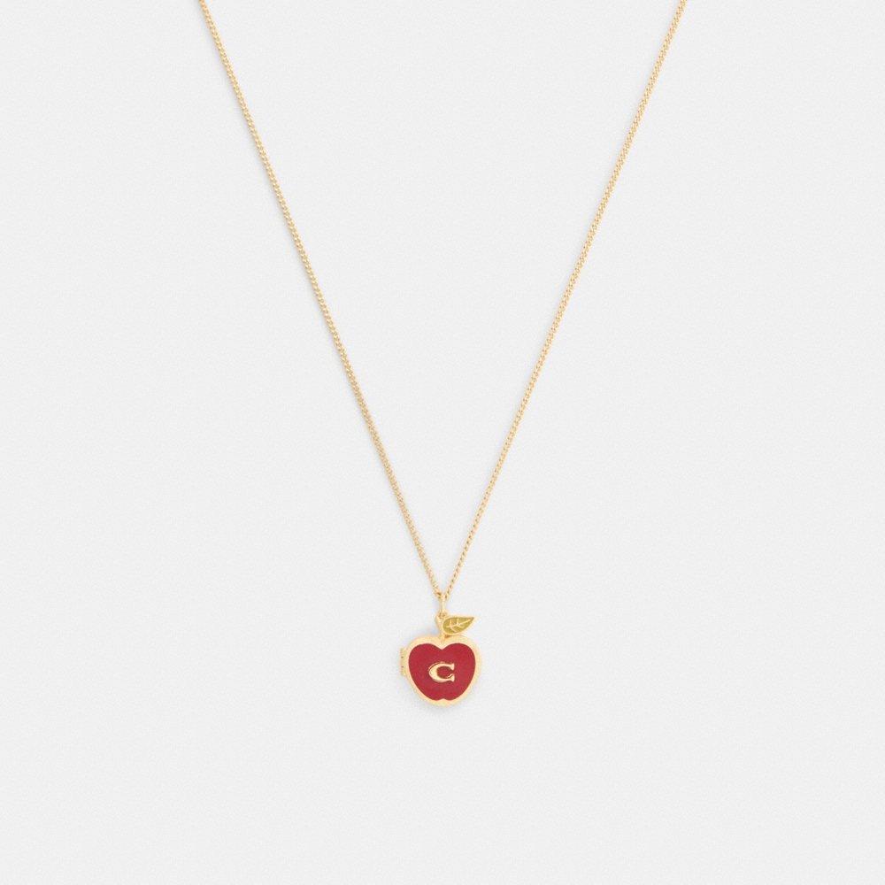 Coach Outlet Signature Apple Pendant Necklace - Preorder