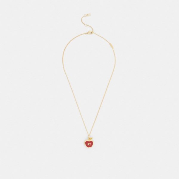 Coach Outlet Signature Apple Pendant Necklace - Preorder